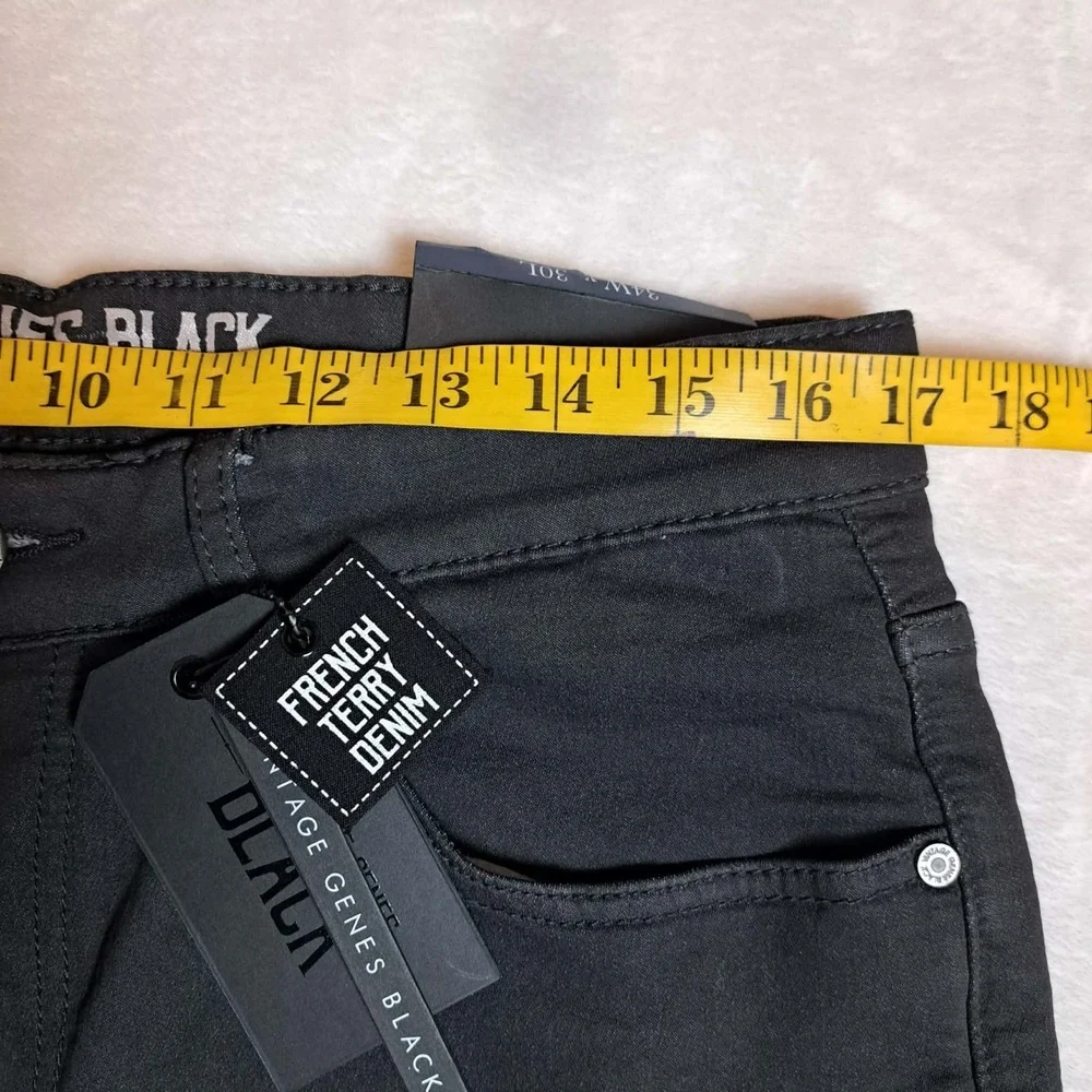 VGB Vintage Genes Black Men's Stretch Gray Jeans Size 34X30 New